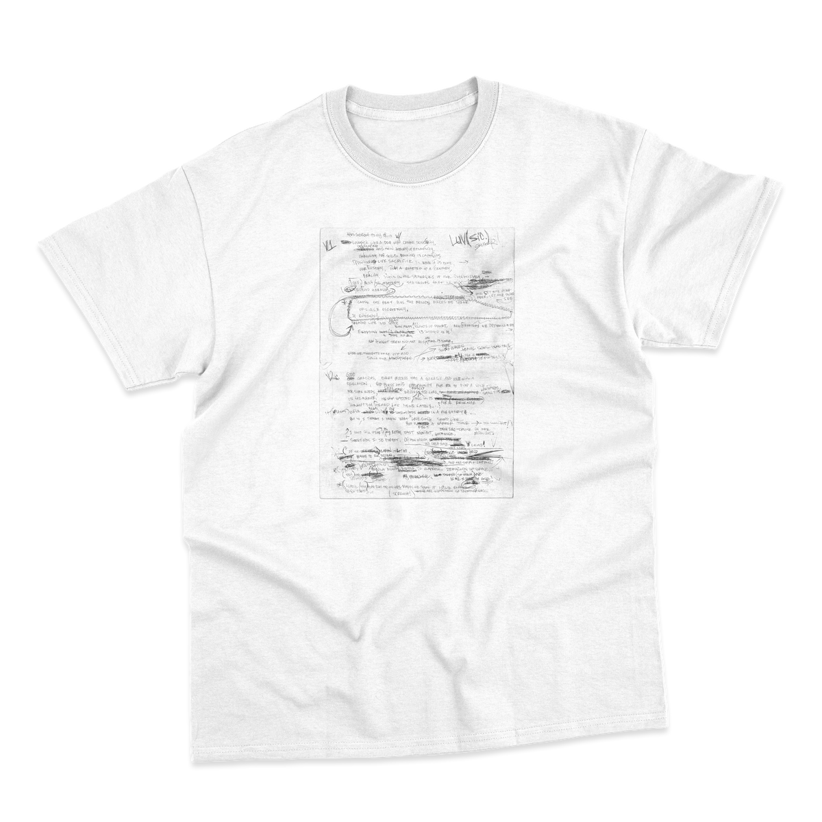 LuvSic 1' Lyrics White Tee – Shing02 LuvSic 1' Lyrics White Tee – Shing02