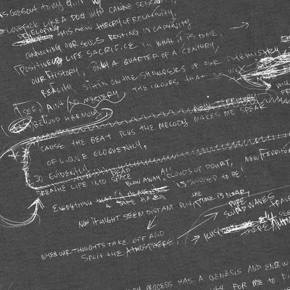 'Luvsic 1' Lyrics Black Tee XXL と 帽子のセット Luvsic 1' Lyrics Black Tee – Shing02