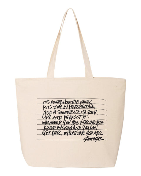 LUV(SIC) 3 Natural Tote Bag