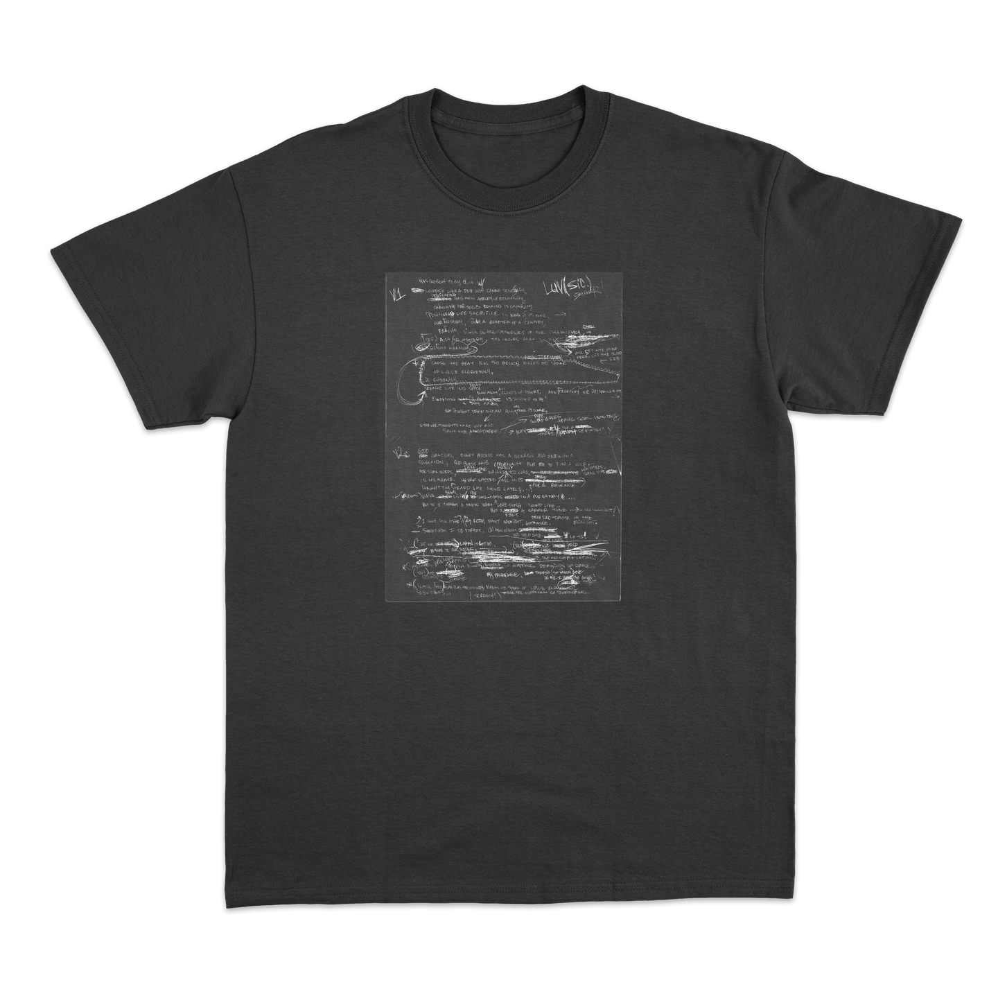 'Luvsic 1' Lyrics Black Tee XXL と 帽子のセット Luvsic 1' Lyrics Black Tee – Shing02