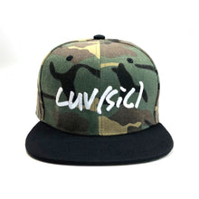 Load image into Gallery viewer, &#39;LUV(SIC) ARMY CAMO Snapback Hat