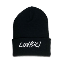 Load image into Gallery viewer, LUV(SIC) - BLACK BEANIE