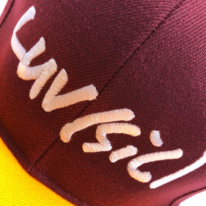 'LUV(SIC) Maroon/Yellow Snapback Hat