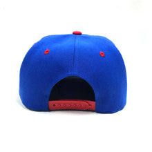Load image into Gallery viewer, SHING02 Blue/Red Tag Snapback