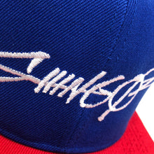 Load image into Gallery viewer, SHING02 Blue/Red Tag Snapback