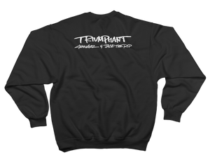 'Chanbara' Black Crewneck Sweatshirt