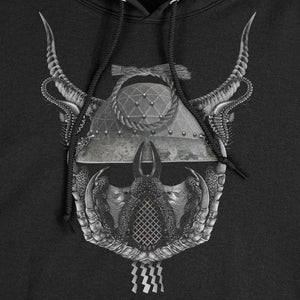 'Samurai Mask' Black Hoodie